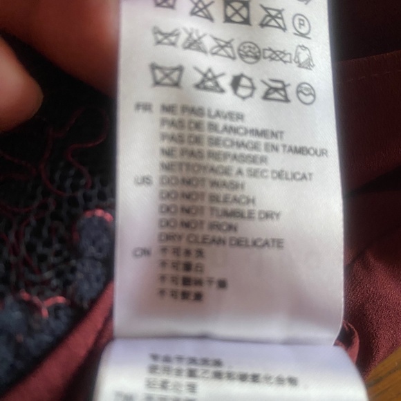 SANDRO 2 tone lace skirt, size 1 - Picture 6 of 8